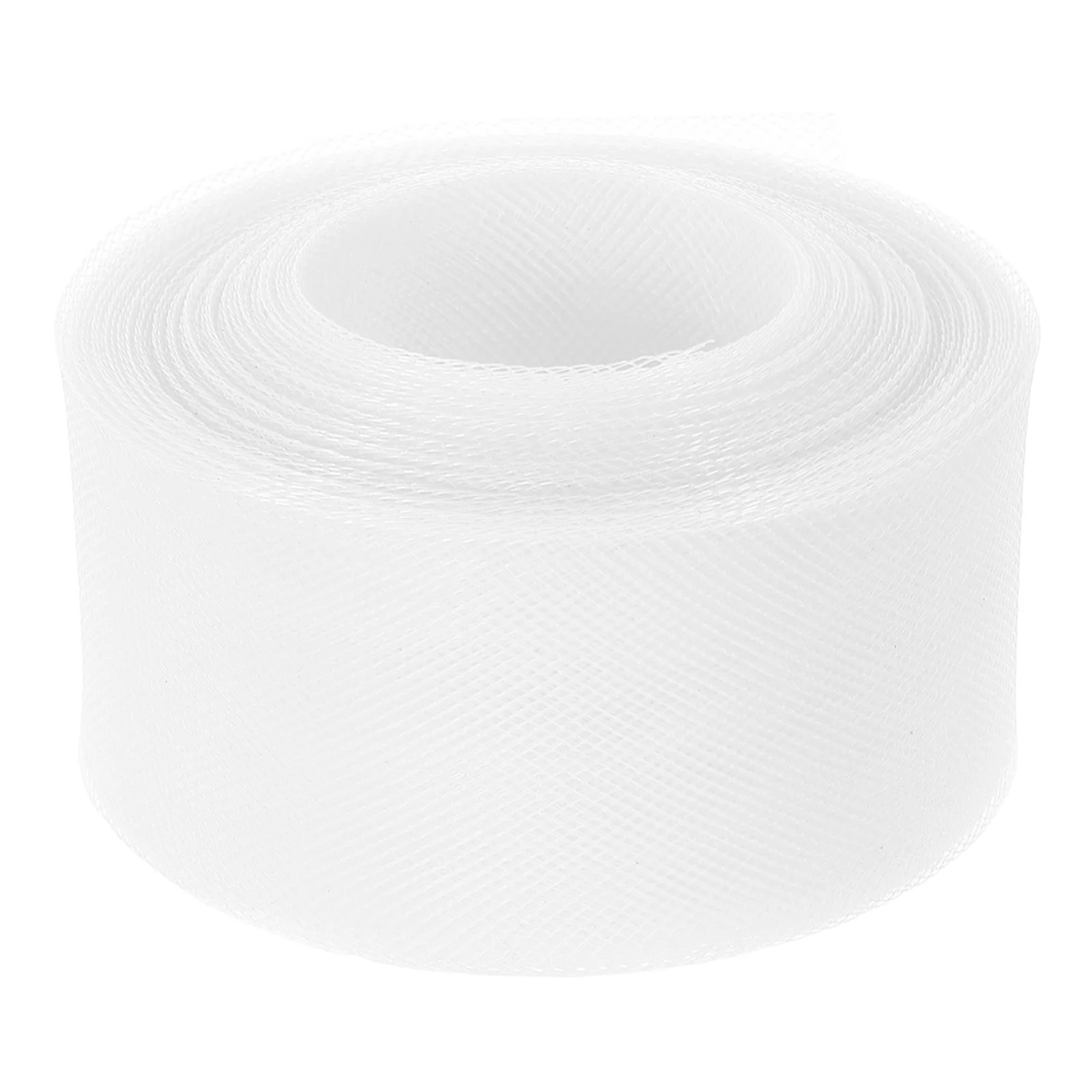 

5Cm Wide Polyester Mesh Braid Elastic Fishbone Net For Wedding Dance Gown Boning Trim Sewing Craft Stiff Accessory