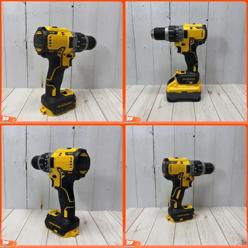 Cordless Drill Brushless Motor Two Speed Keyless Chuck Heavy Duty Portable Power Tool Drill for Wood Metal