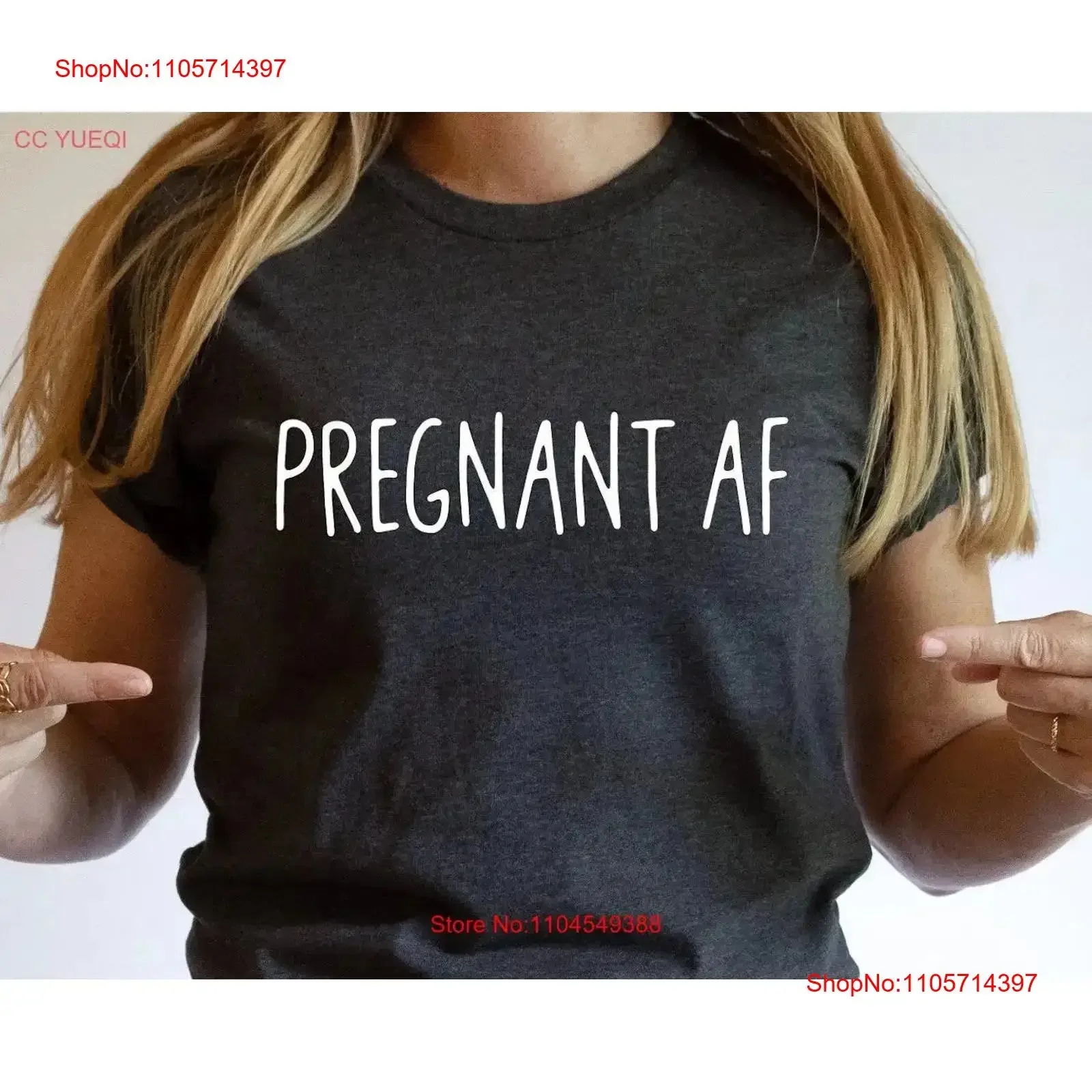 Pregnancy AnnouncemenT T Shirt Mom Funny Motherhood Reveal Baby Shower vintage Washed Casual Slightly homme Versatile