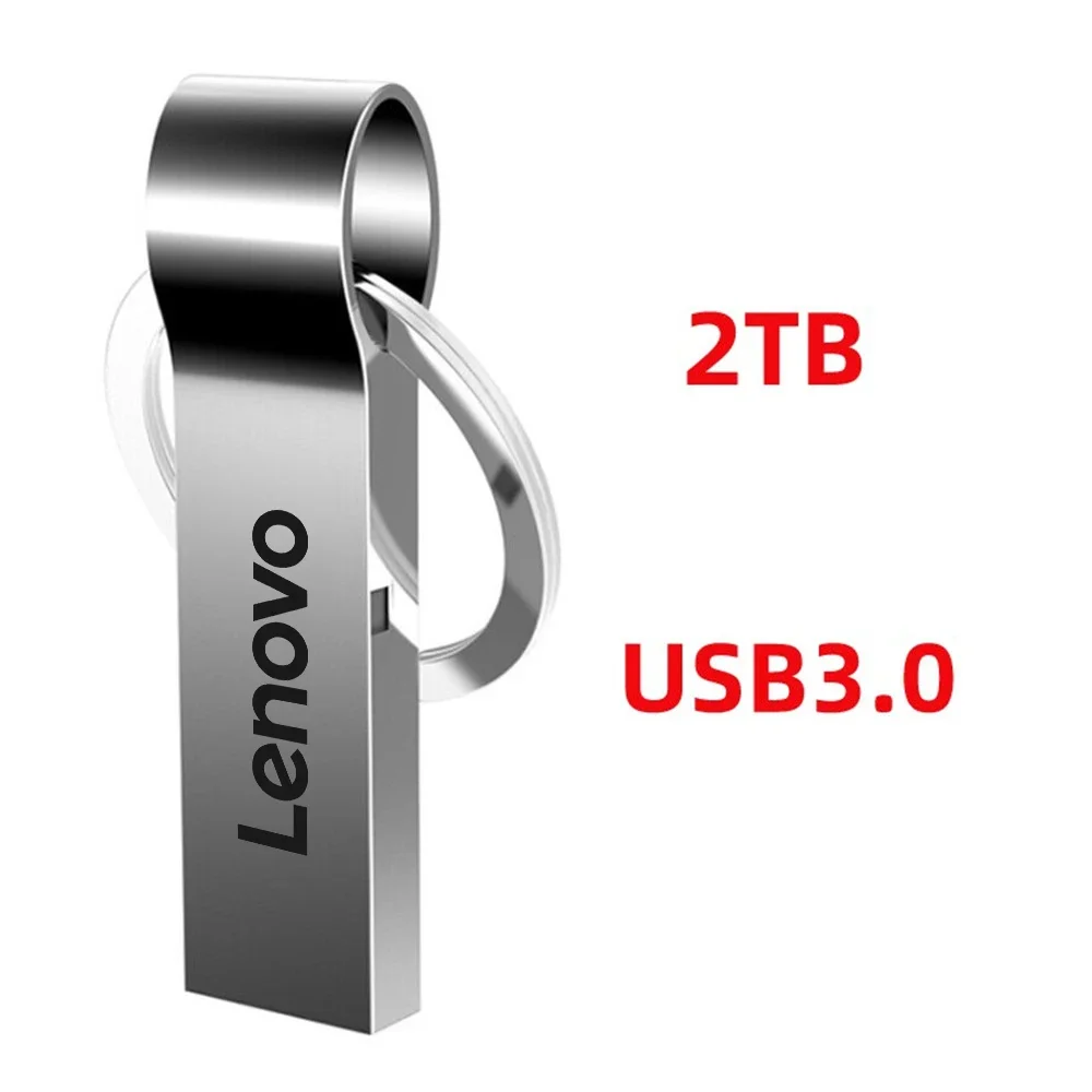 Lenovo 2 IN 1 1TB USB 3.0 Flash Drive 2TB High-Speed Pen Drive Metal Waterproof Type-C Usb Memoria For Computer Storage Devices