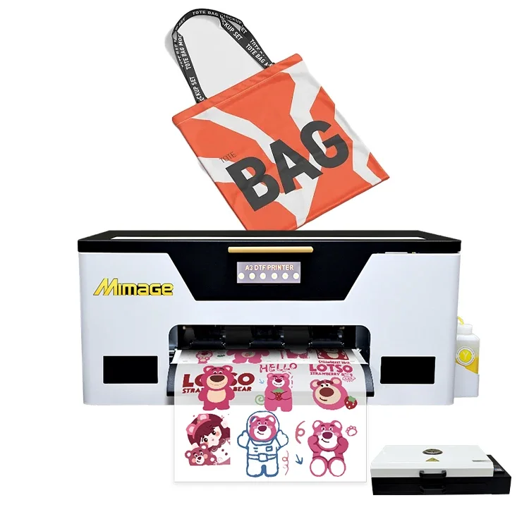 

Best price 60cm 80cm 2/3/4 i3200/i1600 heads transfer PET Film DIY logo t-shirt hoodie garment printing machine dtf printer