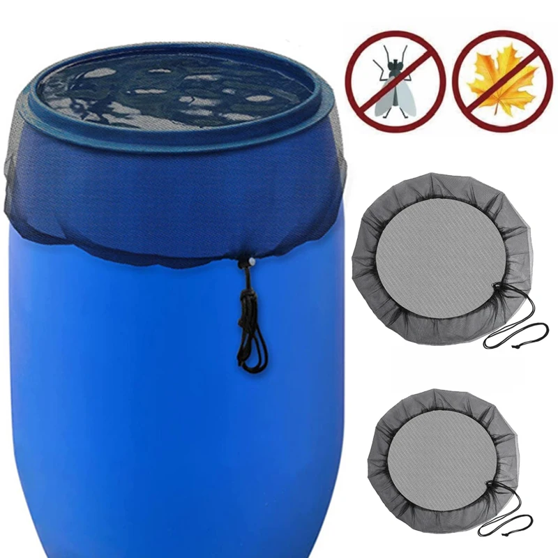 

60/95cm Water Collection Buckets Mesh Cover Netting for Rain Barrels Tank Raindrop Harvesting Tool