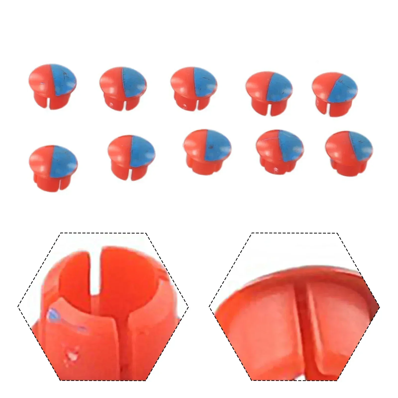 10 pcs Faucet Handle Accessories Hot And Cold Water Signs Kitchen Bathroom Mixer Tap Indicate Bathroom Sink Faucets Accessories