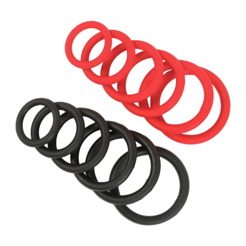 3/6pcs Silicone Penis Ring Delay Ejaculation Cock Rings Male Dick Erection Erotic Rings Lock Sperm Enlargement Sex Toys for Men