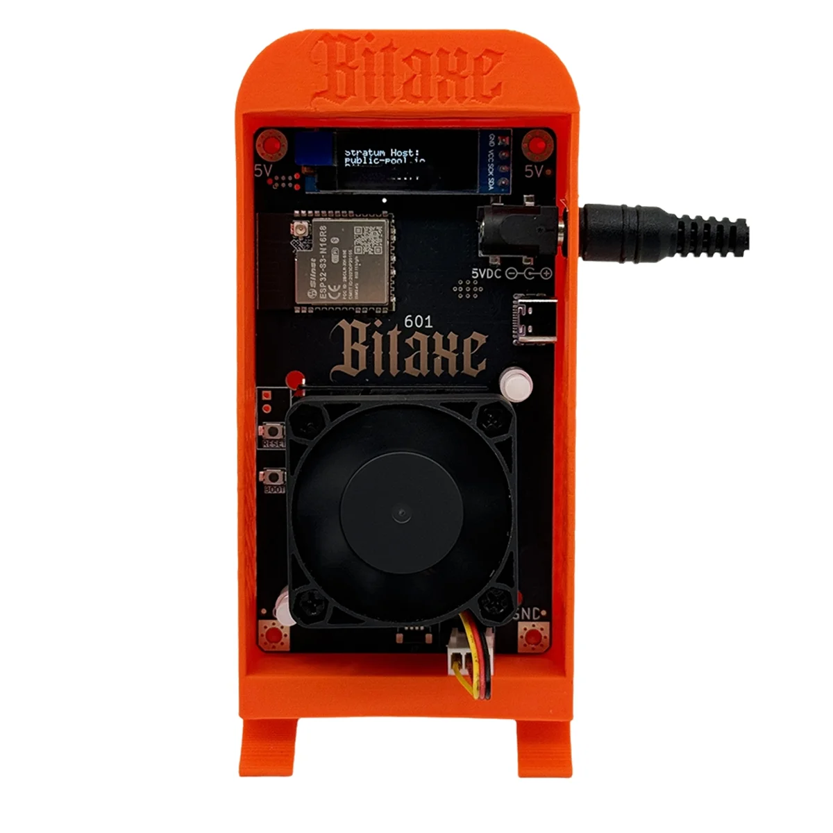 N33R_Bitaxe Gamma 601 1.2TH/S BTC Solo Lottery Miner BM1370 Asic US Plug