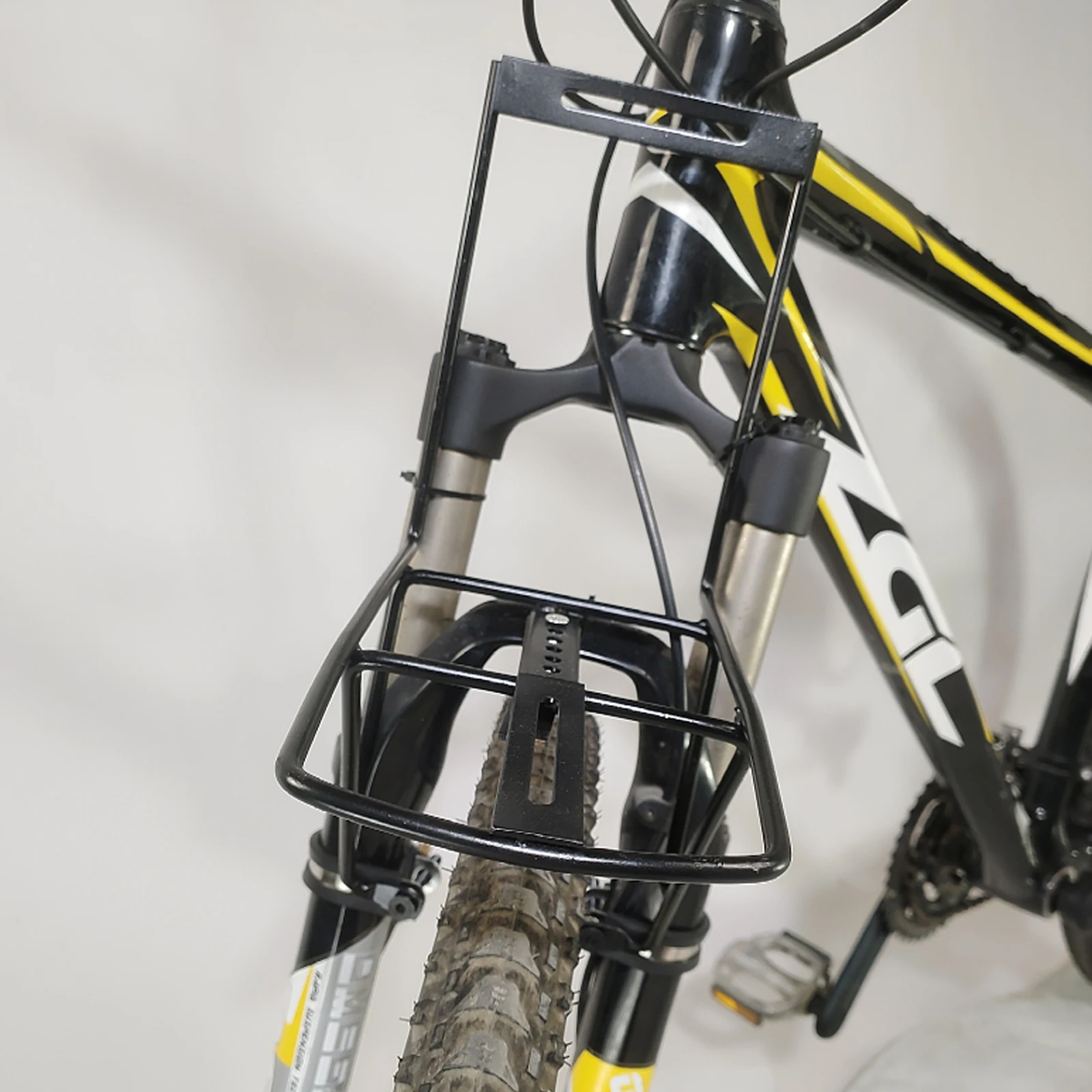 

Steel Front Shelf Universal Mountain Bike Front Rack High Strength Bicycle Luggage Holder Practical Bike Accessory