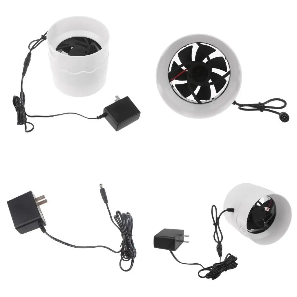

Y1UD Exhaust Air Fan for Bathroom Kitchen Grow Room Ventilation Low Noise Inline Fan