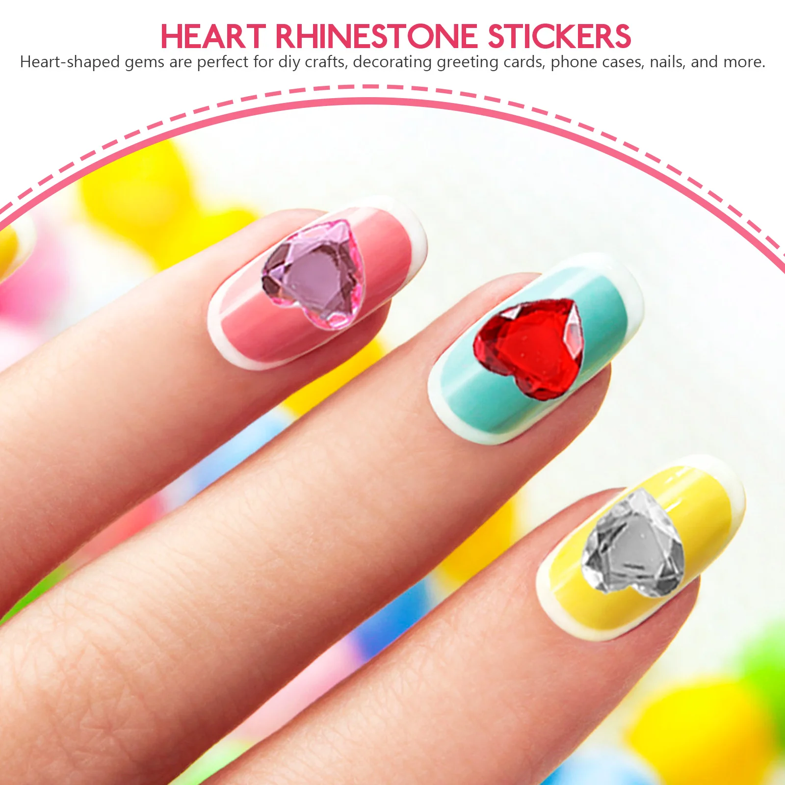 Akrylowe cyrkonie w kształcie serca, 12 arkuszy, ozdoby do twarzy, naklejki do makijażu, biżuteria do oczu, dekoracje do rękodzieła, cyrkonie w kształcie serca.