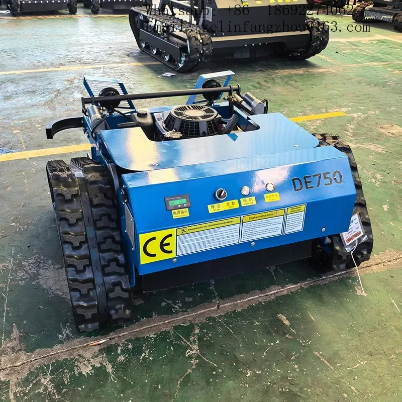 Tracked Agricultural Lawn Mower Grass Cutting Machine for Orchard Horticulture Farmland Heavy Duty Garden Equipment Pro