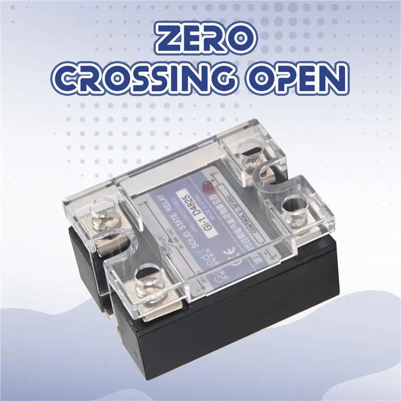HRBAJ-SSR 25A 3-32V DC To 24-480V AC Single Phase Solid State Relay DC Control AC MGR-1 D4825 Load Voltage