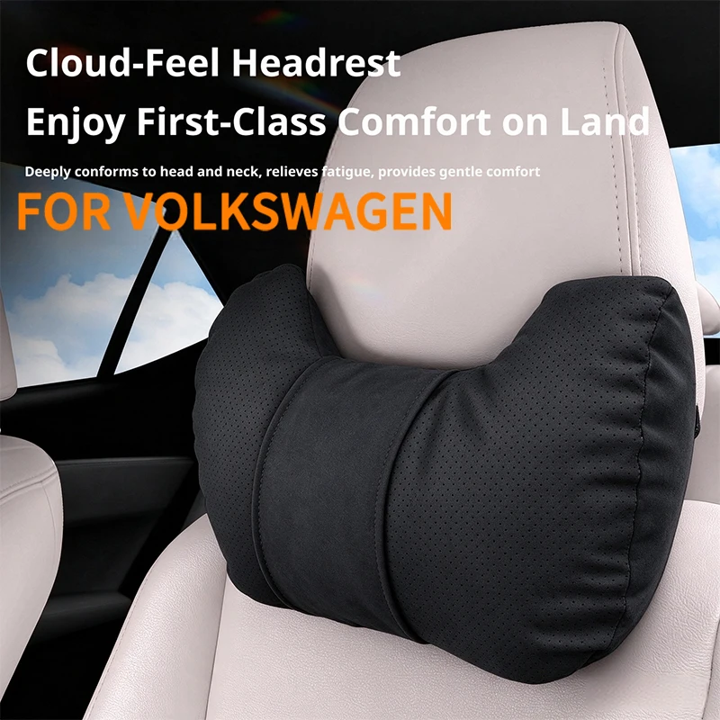Premium Versatile Universal Car Interior Accessory Suitable for Volkswagen Series Car Seat Neck Support Horn Headrest Pillow