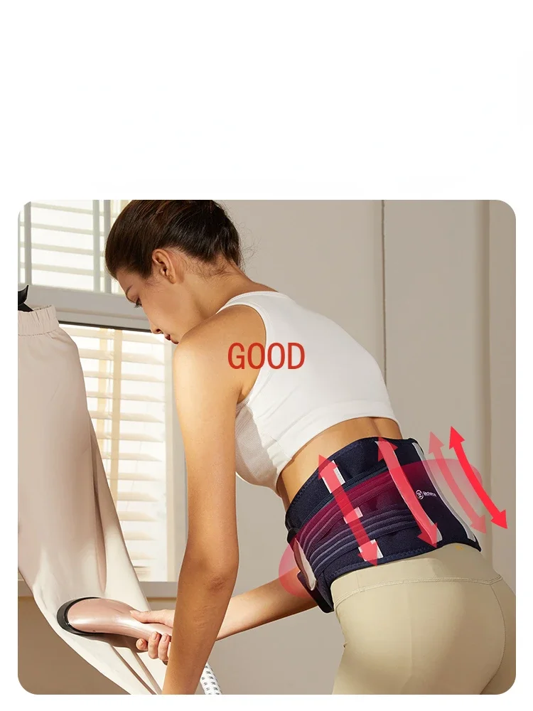 Waist massager massage waist belt vibration heating airbag kneading lumbar spine massager gift