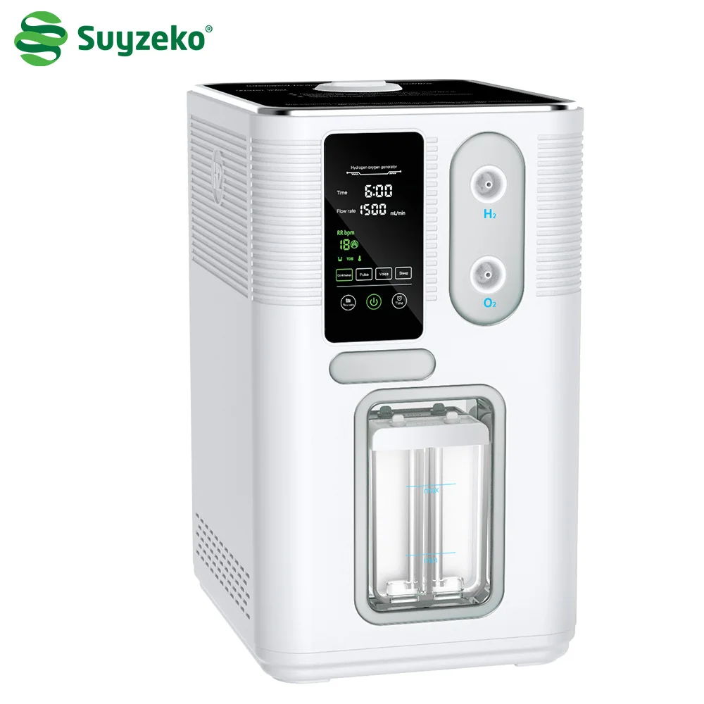 

Suyzeko 1500ML Hydrogen Inhalation Machine Oxygen Generator Water Ionizer H2 Molecular Inhalator Home Use Beauty Device 2024