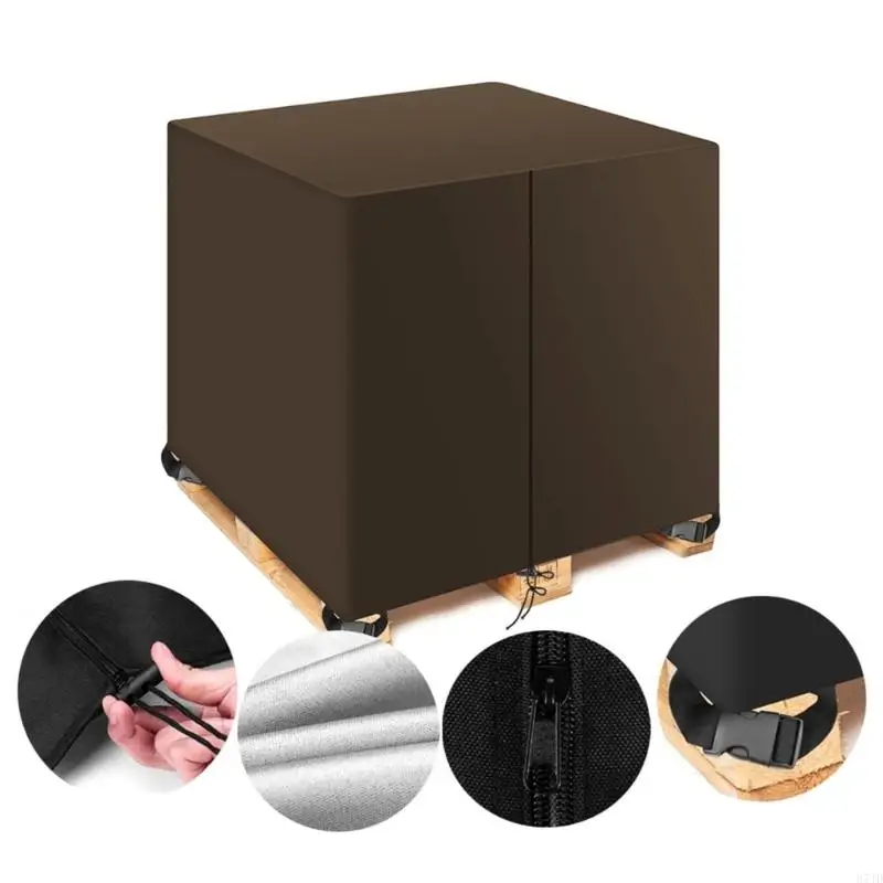 Durable 420D Fabric Cargo Cover For Standard Wooden Plastic Bases Indoor Outdoor Application 37JD