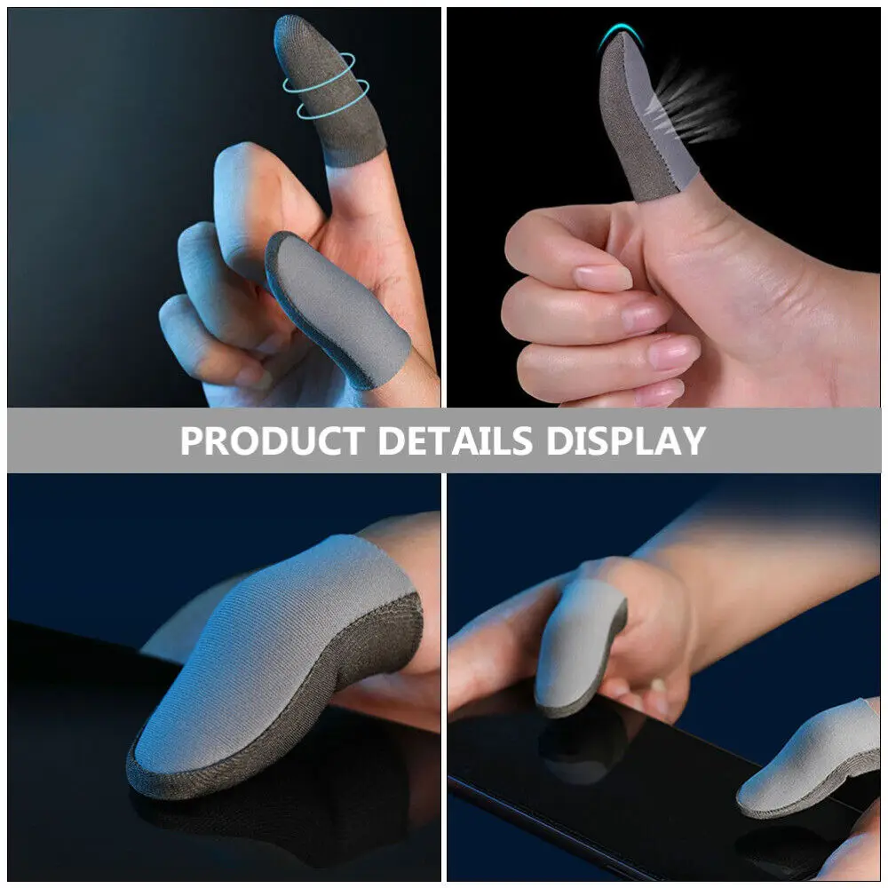 Durable Breathable Thumb Sleeve Small Lightweight Anti- Finger Protector Absorb Sweat Elastic Finger Covers Playing Game