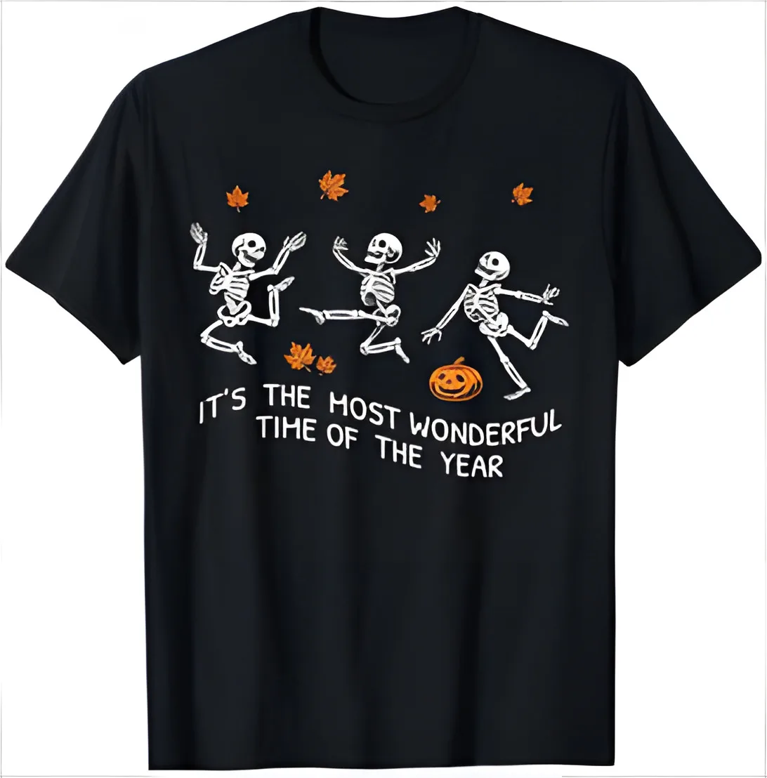 Most Wonderful Time Of The Year Fall Autumn Halloween Dance T-Shirt