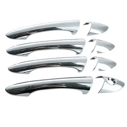 1 Set Cars Electroplating Door Handles Cover Chrome Trims Suit For Hyundai For Sonata For I45 For YF 2011 2012 2013 2014