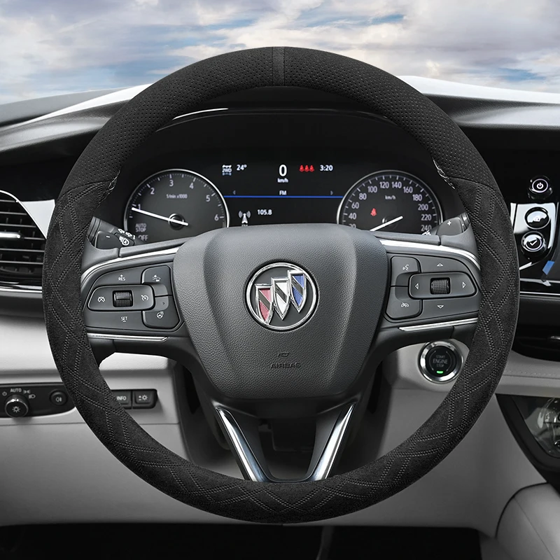 

Leather Car Steering Wheel Cover for Buick Regal GS Encore Gx Lacrosse Envision Enclave Accessories
