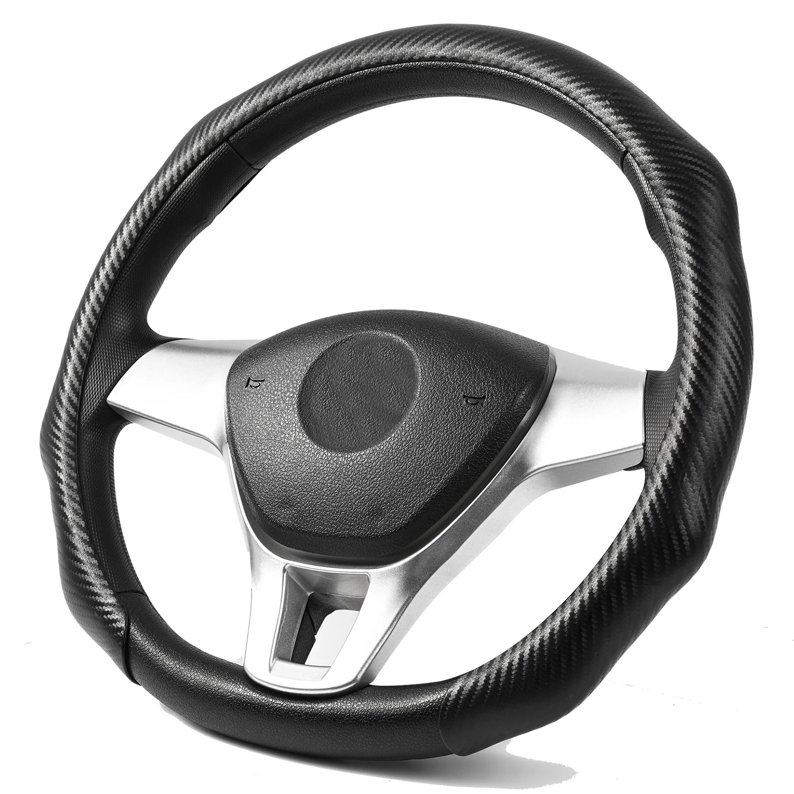 

For Honda Civic Accord Steering Wheel Cover Carbon Fiber Non-slip Accessories