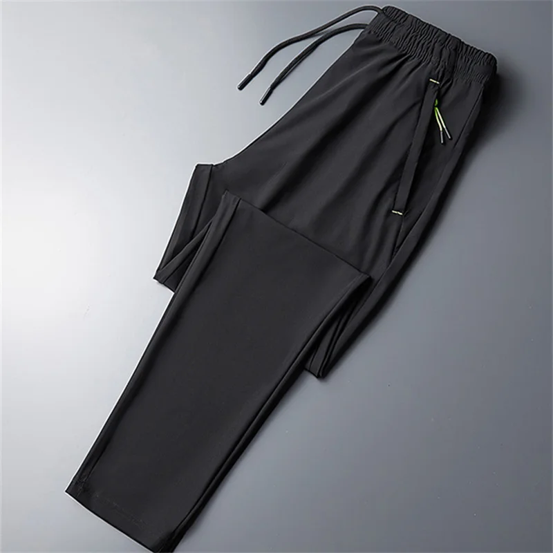 Plus Size 8xl 7xl 6xl Men Sports Pants Quick-Drying Men's Trousers Joggers Sportswear Solid Sweatpants Male Elastic