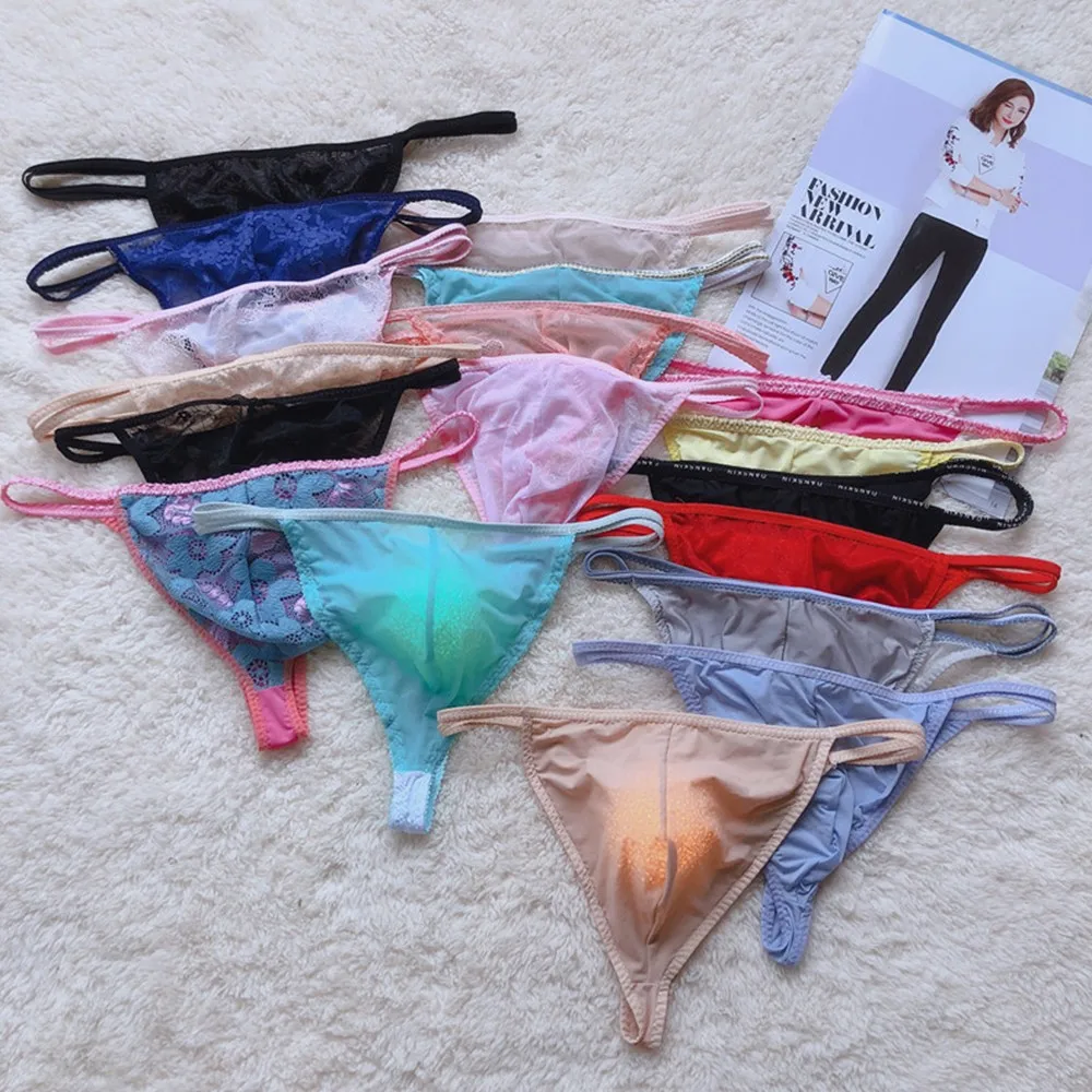 Sous-vêtements pour hommes, slips séduisants avec pochette en dentelle, string G, parfaits pour les Occasions spéciales et un usage quotidien