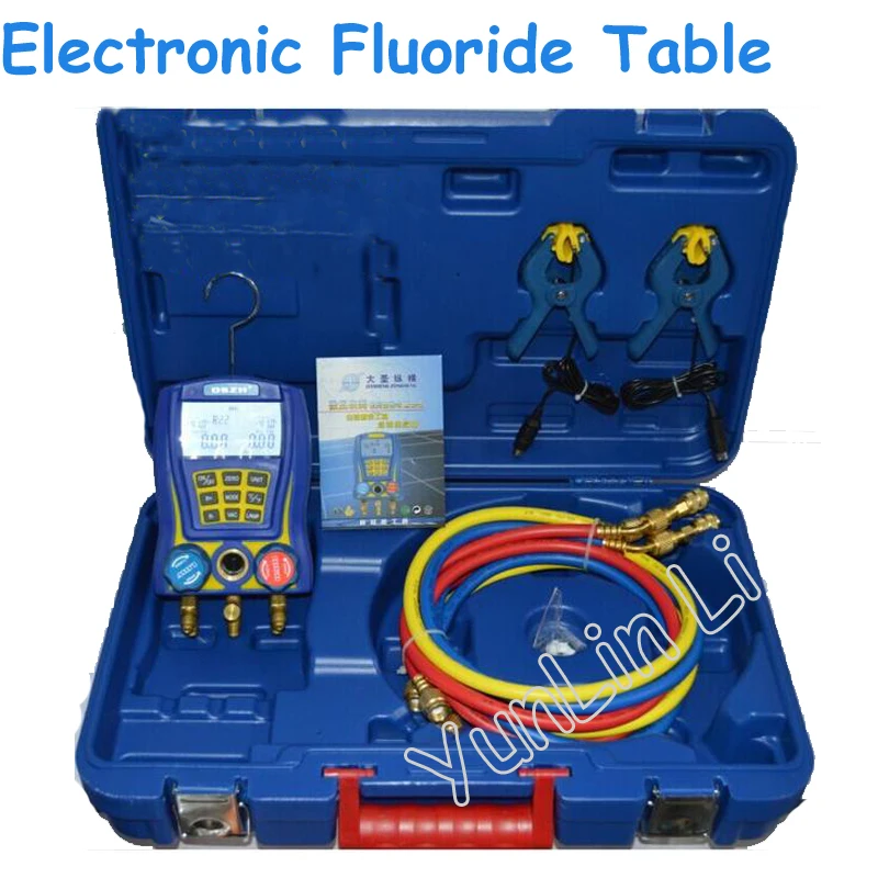 Electronic Fluoride Meter Digital Display Refrigeration Manifolds Gauge Vacuum Pressure Manomete Compressor Tool Gauge 2025 New