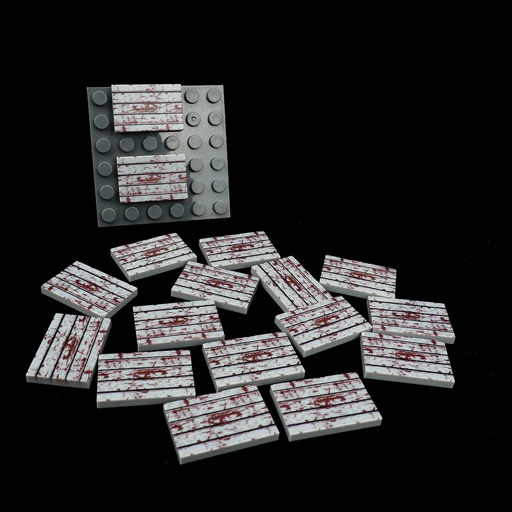 MOC 10PCS 26603 Printed Rusty Floor Pattern Building Block Matching Board Scene Accessories Brick Funny Toy Adults Boys Gift