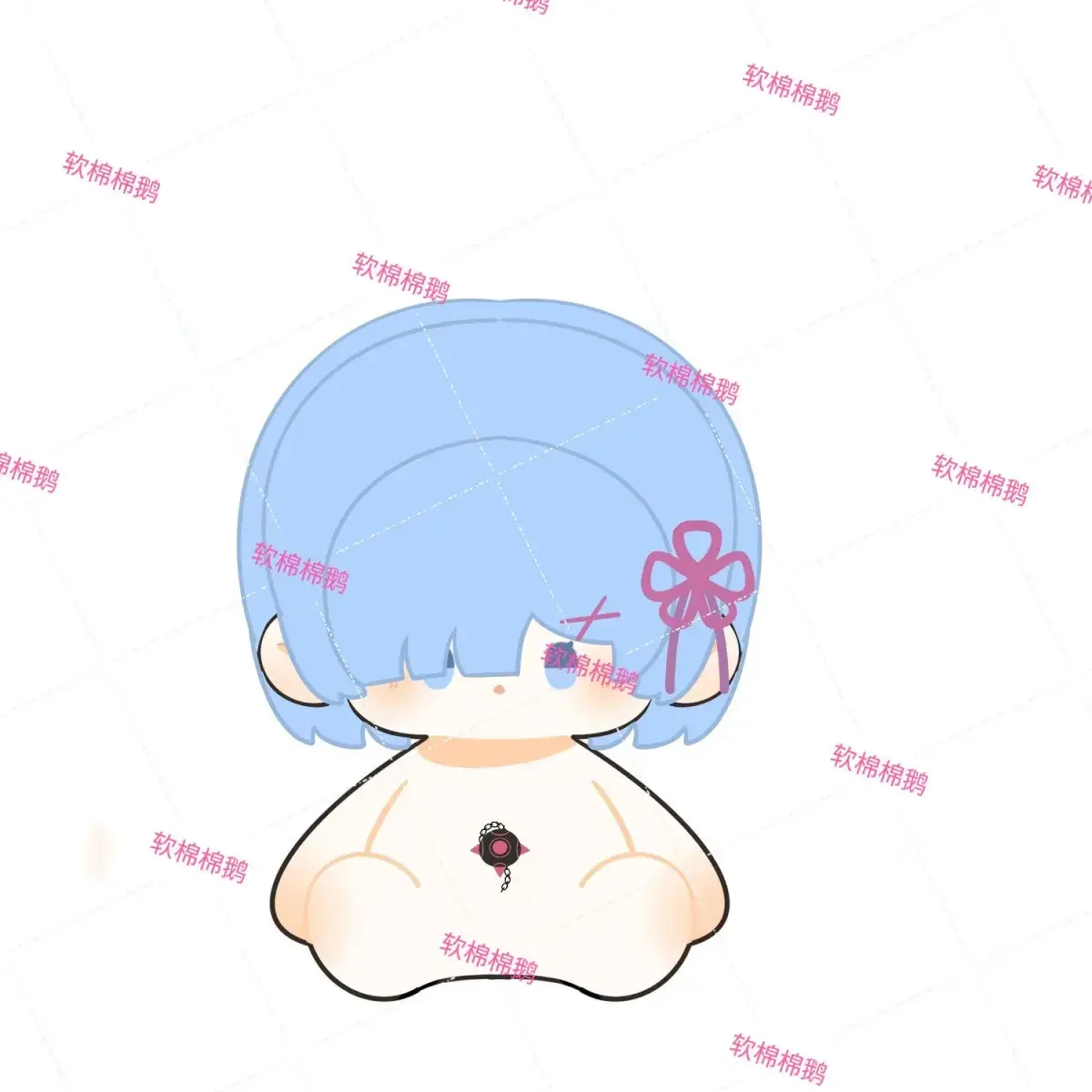 Anime Re Zero Rem Soft Plush Doll Body  Dress Up Stuffed Toy Sitting Posture Pillow Adorable Birthday Gift 40cm