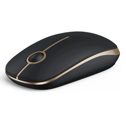 2.4G Slim Mouse Wireless with Nano Receiver Portable Optical Noiseless Mice for Notebook PC Laptop Computer MacBook