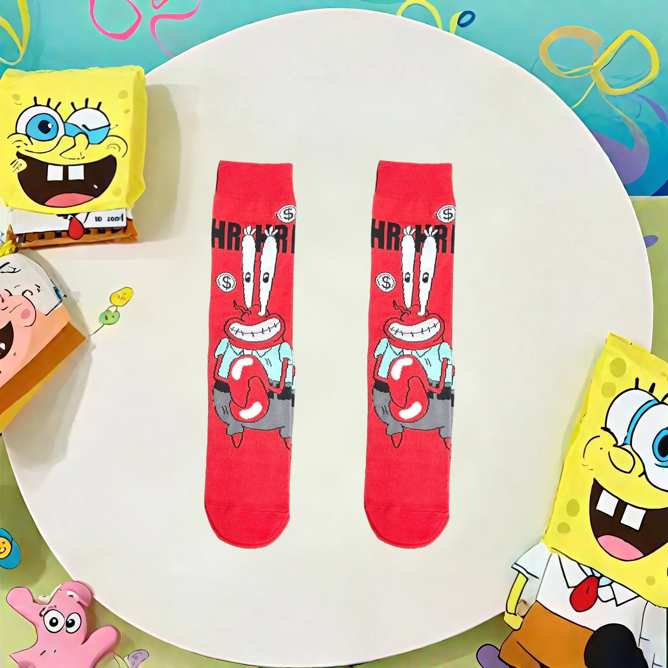 1/5 Par Ślicznych, Dzianinowych Podkolanówek z Motywami z Bajek dla Kobiet i Mężczyzn