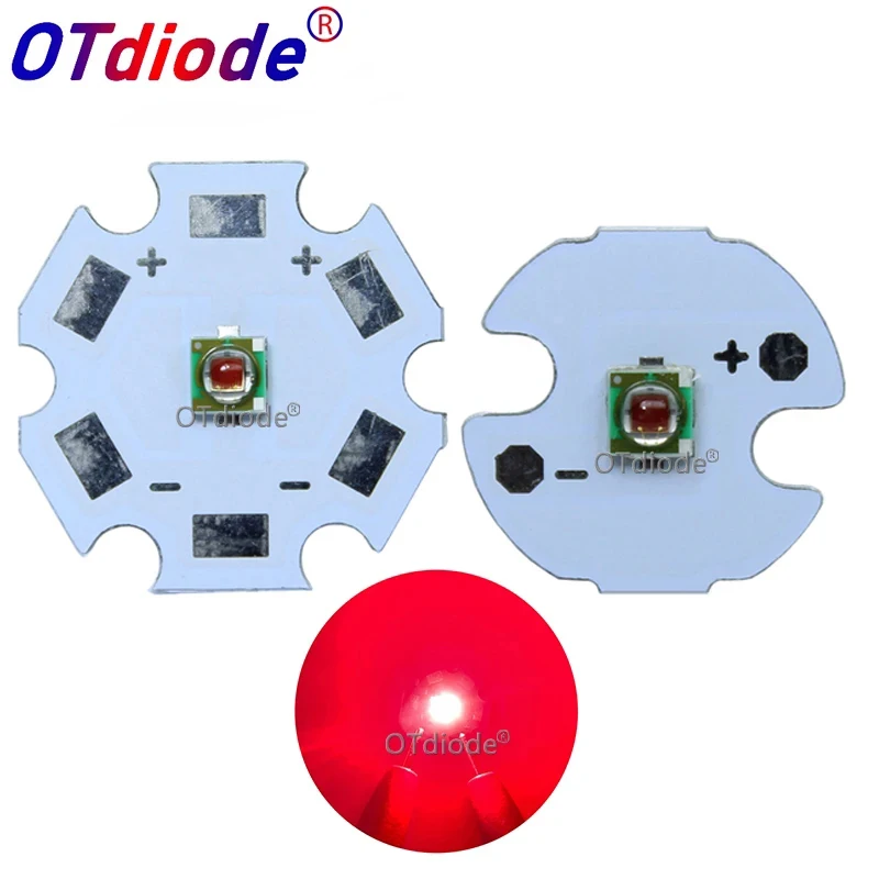 Oryginalny 1W - 3W XPPE XP-E Zdjęcie głęboka czerwień 660 665nm 2.1-2.5V 350-1000MA Koraliki LED do uprawy roślin Emiter Led Lampa Światło