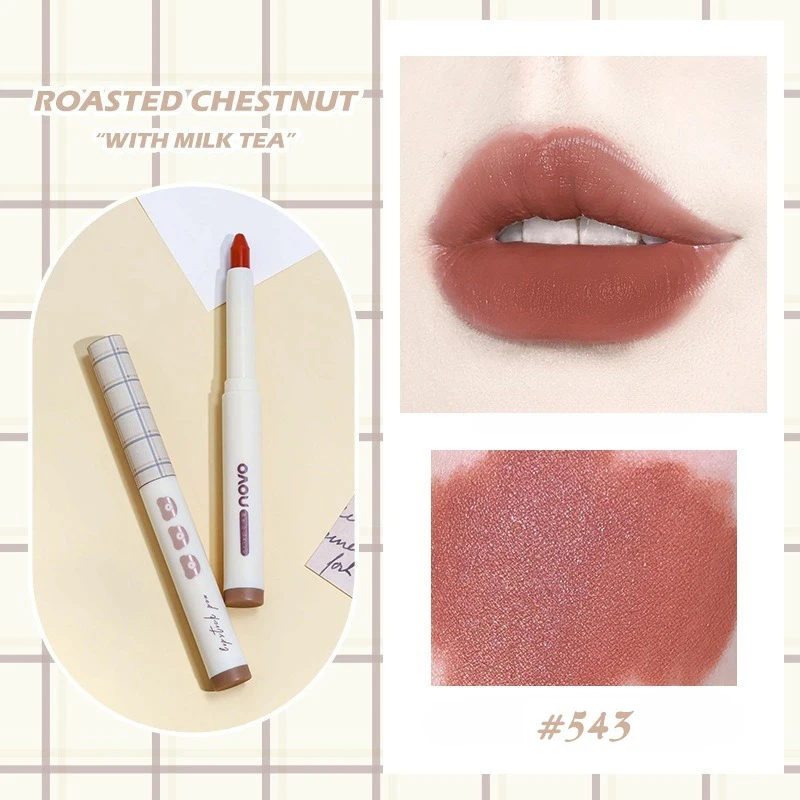 Matte Lip Liner ดินสอ Lip Outline Contouring Lasting กันน้ําลิปสติก Crayon Pigments Moisturizing Lip Balm