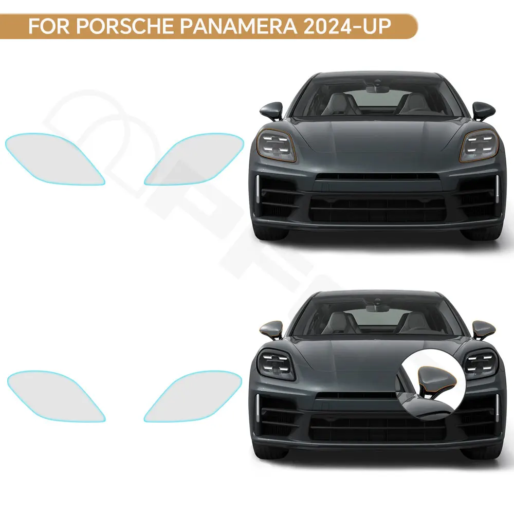 

Headlight Rearview Film TPU Protection Film For Porsche Panamera Base 2024-UP Pre-cut PPF Clear Bra Anti-scratch Resistant Cover