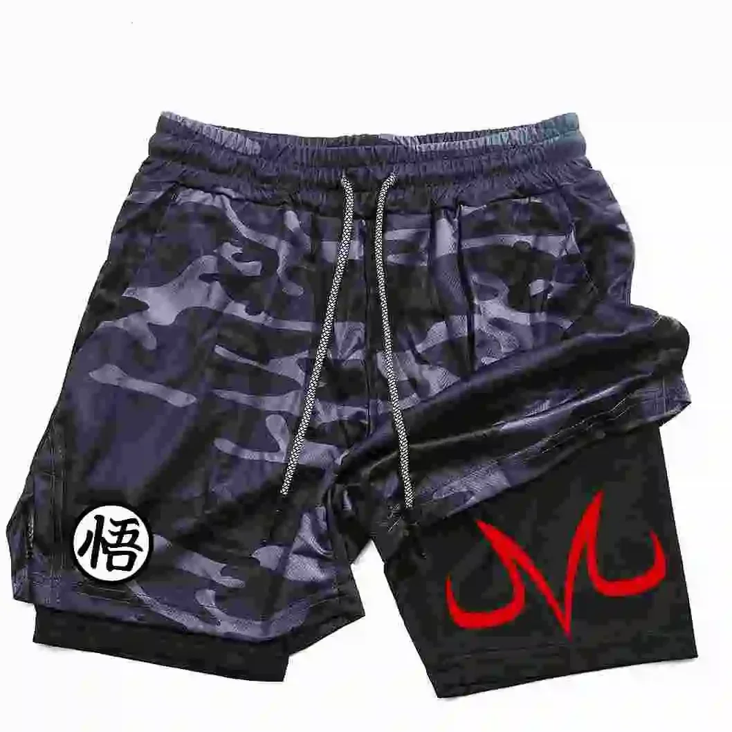 Anime sports pants, manga printing, fitness, running, walking, exercise, fashionable and casual, high-quality shorts