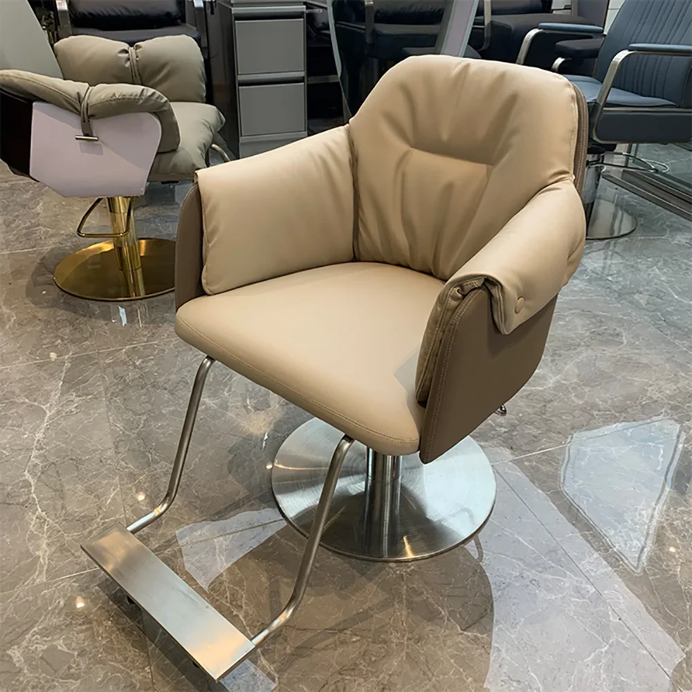 

Salon Modern Barber Chair Nordic Aesthetic Simple Personalized Hairdresser Chair Equipment Luxury Kapperstoel Hair Furniture