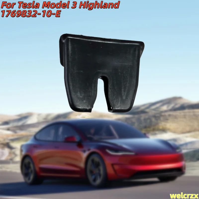 Tail Cover Lock Cover 1769832-10-E For Tesla Model 3 Highland 2024 2025 Lift Gate Black Latch Cover 1769832 Auto Parts 1pcs