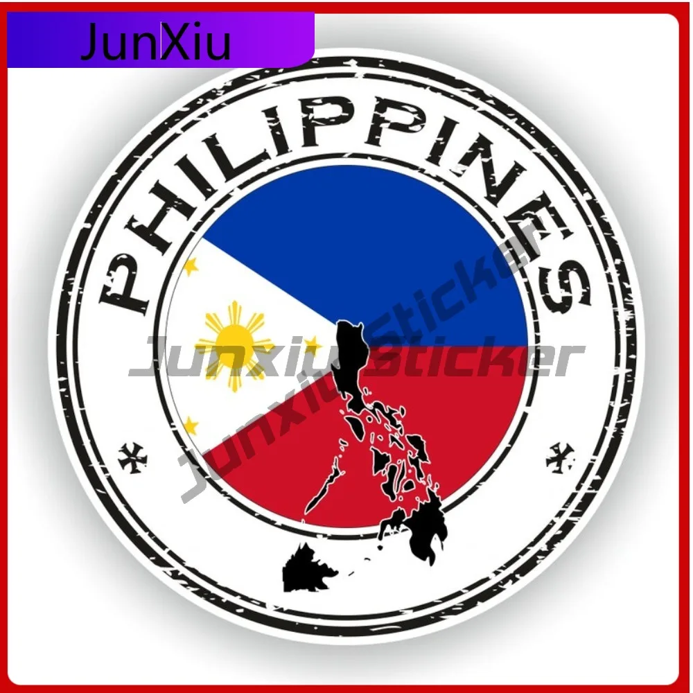 

Philippines Seal Round Flag Trendy Vehicle Body Decoration Works Well On Smooth Auto Exterior Areas