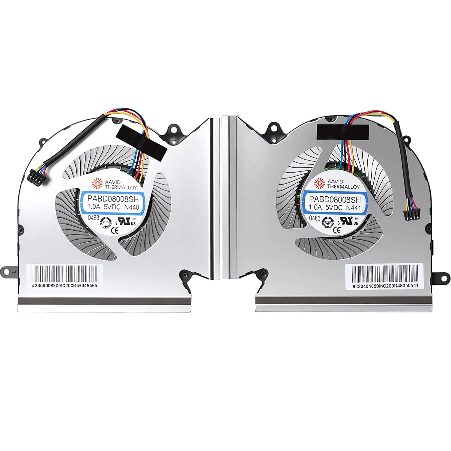 Cooling Fan for MSI GE66 GP66 GL66 MS-1541 1542 N440 N441 | PABD08008SH GE66 10SGS 10SF 10SFS, GP66 10UH 10UG 11UG 11UE