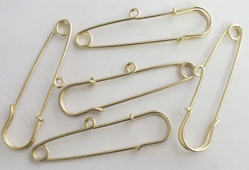 

65mm Golden safe pins for you !! China factory direct 200pcs wholesale