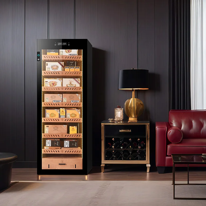 Cigar cabinet constant temperature and humidity household storage bare coffee machine