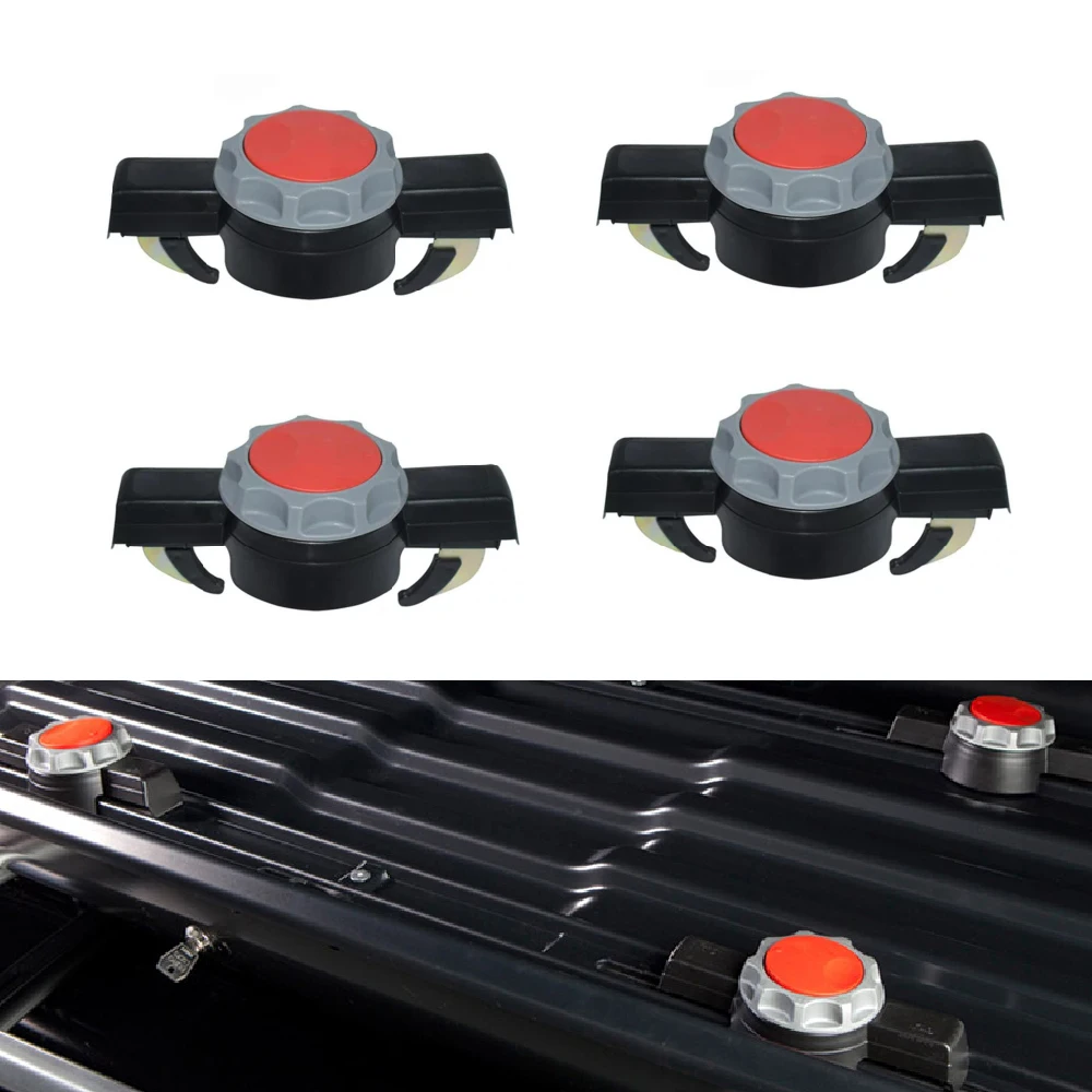2/4pcs Quick Fast Caliper Fixation Roof Box Quick Installation Clamp Fixing Clamp Universal FastGrip Car Roof Box Accessories