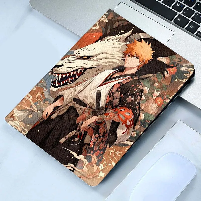 بليتش أنيمي التوضيح لباد برو الهواء Mini 1 2 3 4 5 6 7 7 8th 9th 10th 11th 10.2 9.7 10.5 10.9 11 12.9 حافظة كمبيوتر لوحي #5