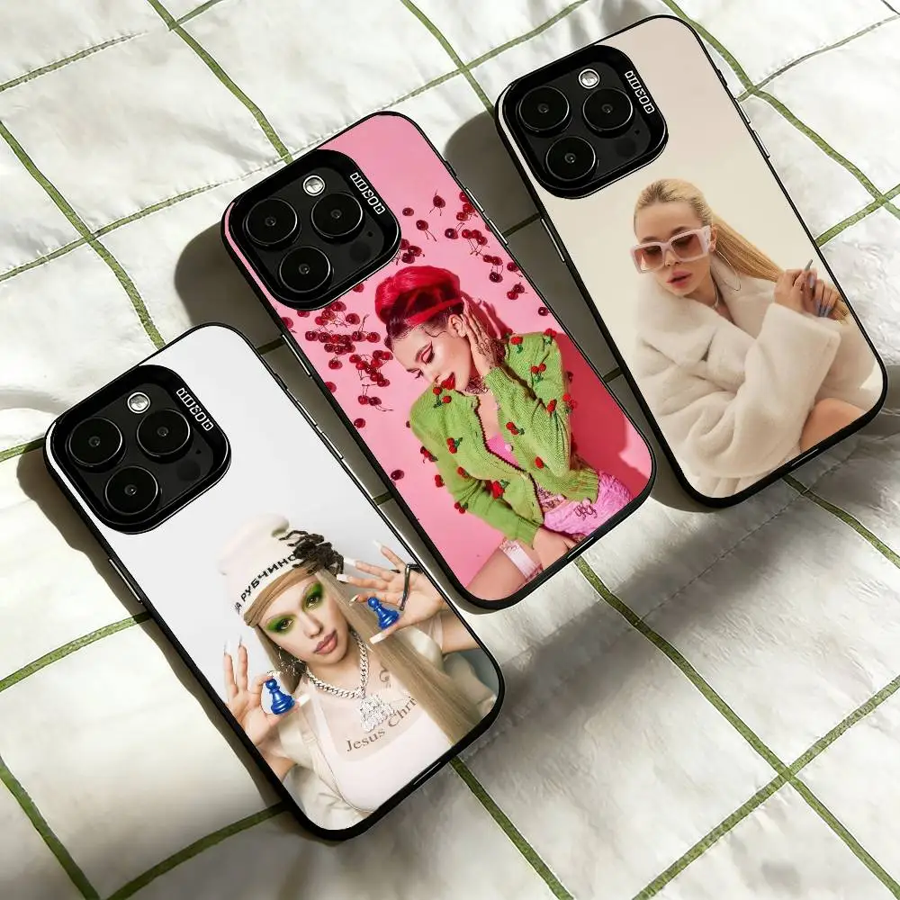 

INSTASAMKA S-Singer Phone Case For iPhone 17,16,15,14,13,12,11 Plus,Pro Max,XS,Colorful Silver Phone case Funda Cover