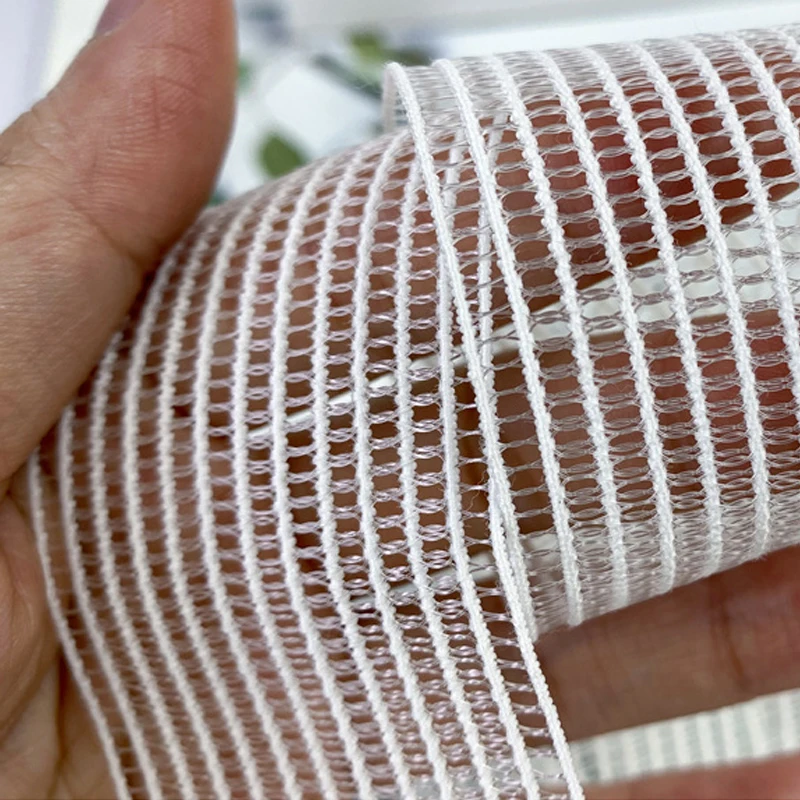 5/10 Meter 25mm 30mm 40mm Elastische Band Mesh Stof Wit Zwart voor Kledingstuk Naaien ondergoed Kleding DIY Craft