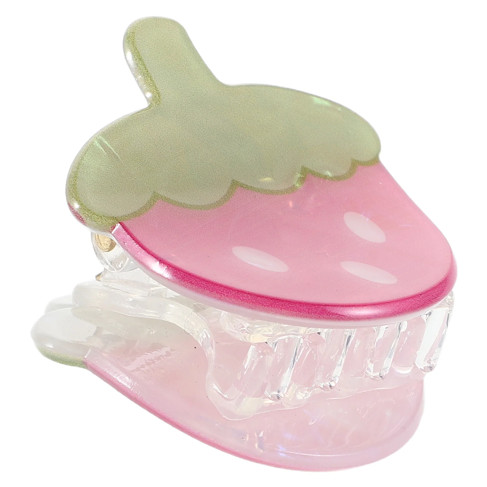 

Strawberry Hair Claw Clip Small Acrylic Nonslip Jaw Clamp Retro Hairpin Women Little Cute Claw Clips Fun Hair Clips