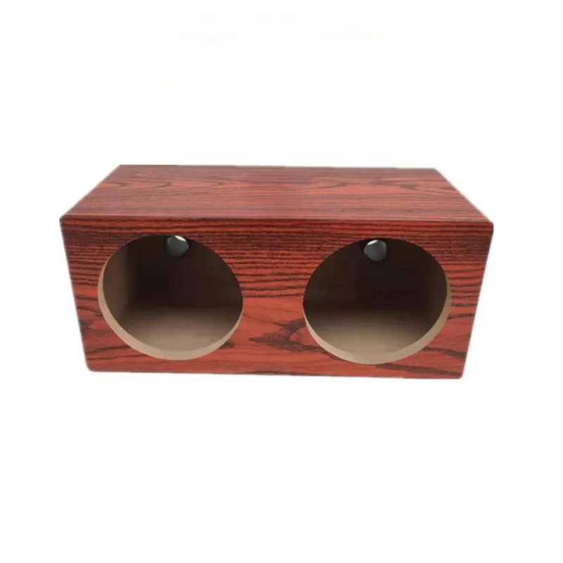 Double 6.5-inch Subwoofer Empty Box, Passive Audio Wooden Drawer DIY Car Audio Modification Speaker Box Body Subwoofer Housing