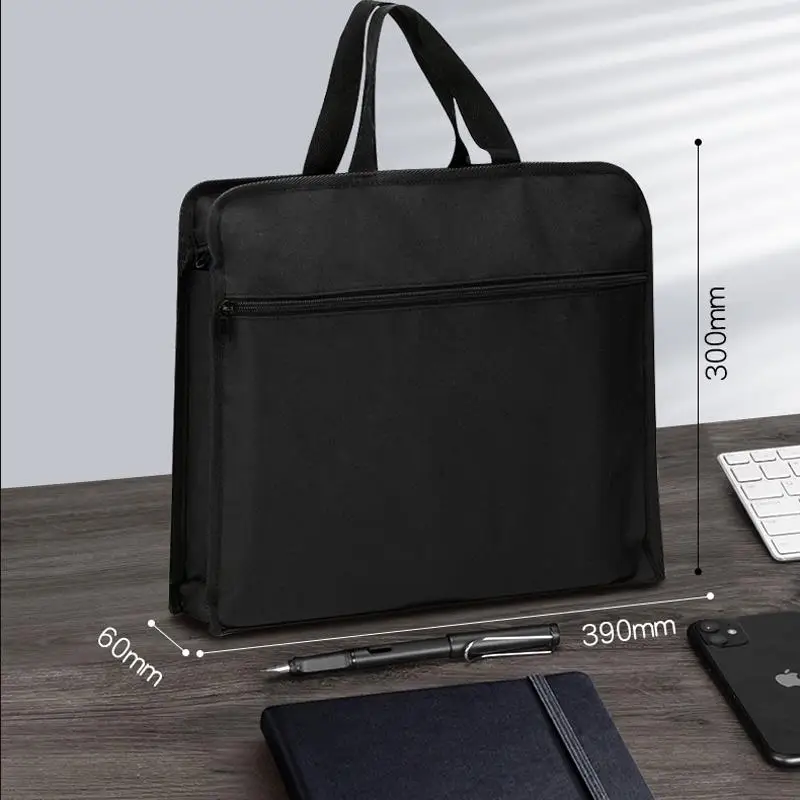 Simple Briefcase Office Bag Business Document Bag 14 Inch Laptop Tote Bag Oxford Fabric Portable Business Tote Bags Cheap