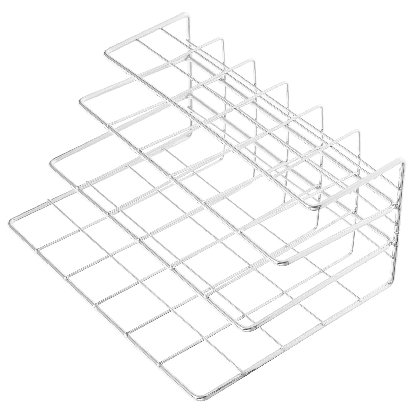 

Desktop File Organizer Iron Mail Sorter for Desk with Slots Home Office Paper Holder Countertop Document Storage Rack Notebook