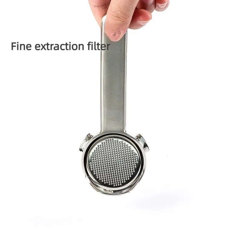 Delonghi 51mm Bottomless Portafilter 3-Ear Hollow Coffee Handle Stainless Steel Compatible with Delonghi EC680 / EC685 / EC890