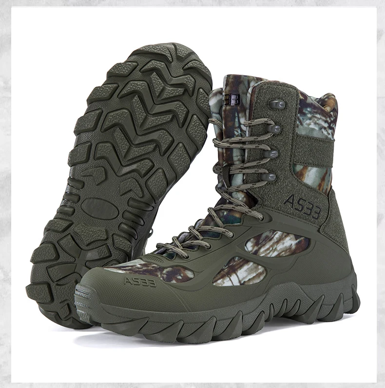 Neue taktische Stiefel für Herren, atmungsaktive Outdoor-Armee-Stiefel, schnelle, rutschfeste Arbeits- und Jagdstiefel, Schnürstiefel, Wüstenstiefel – Detail 38
